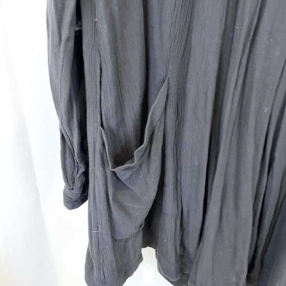 Free People Black Long Sleeve Dress with Floral Embroidery - Picture 6 of 9